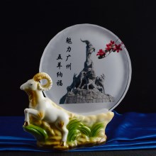 广州五羊陶瓷奖牌，水晶奖牌制作，公司优秀员工奖牌表彰，可刻字