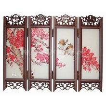 精品仿古小屏风桌面摆件