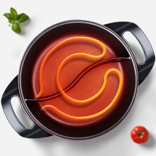 康佳（KONKA）多用途锅电火锅5L多功能家用鸳鸯火锅 KEP-5LM11