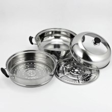 蒸美咮韩式双层蒸煮锅