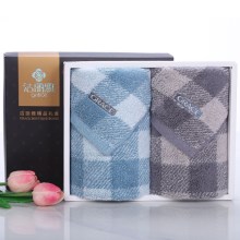 洁丽雅毛巾礼盒纯棉加厚2条装