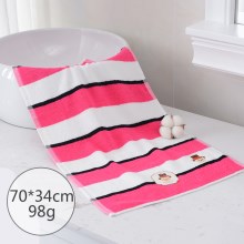 条纹割绒（梅红色）